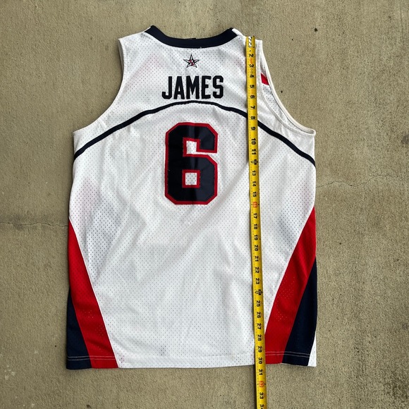 Mens Nike USA Basketball James 6 Jersey Size L Authentic Team Apparel - Picture 7 of 7